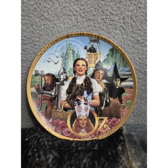 Vtg The Wizard of Oz 50th Anniversary Collector Plate Hamilton Collection 1989 - Picture 4 of 5